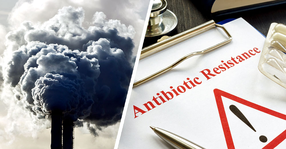 antibiotic resistance air pollution