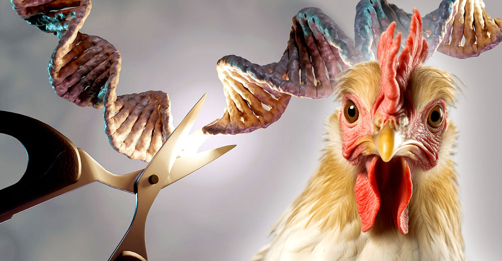 crispr gene editing chicken bird flu