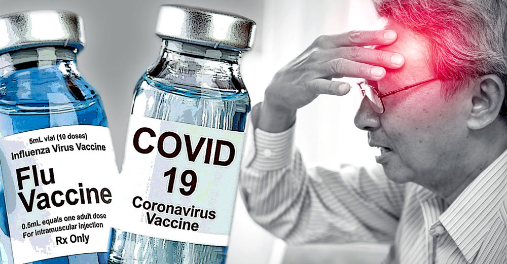 flu covid shots stroke elderly