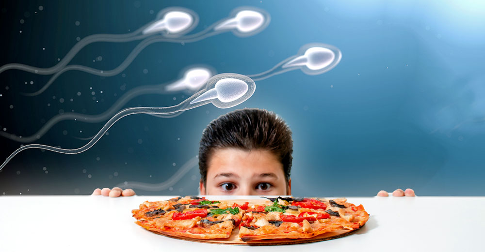 food additive pizza lower sperm