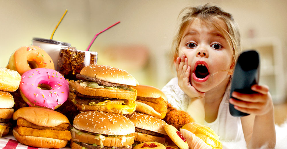 junk food ads kids online