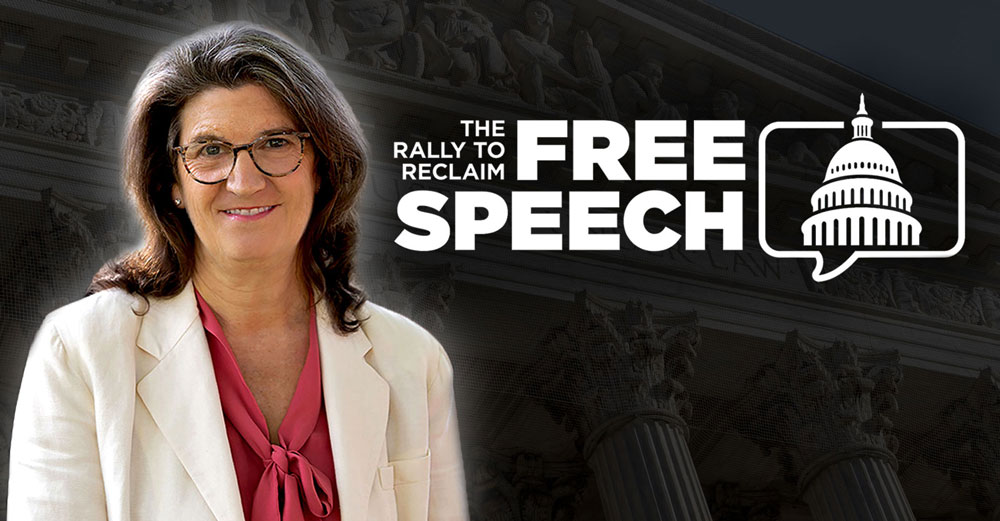 mary holland free speech rally