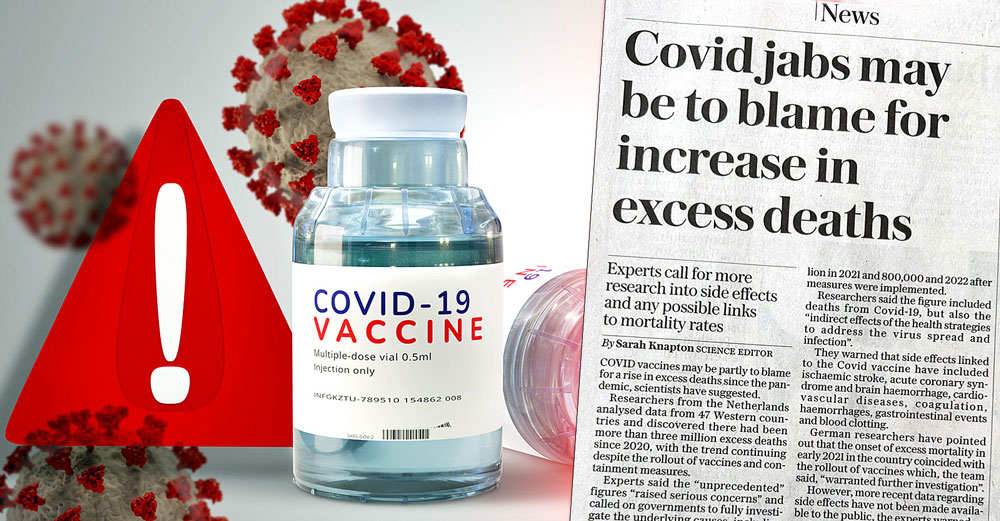 media covid vaccine rise excess death