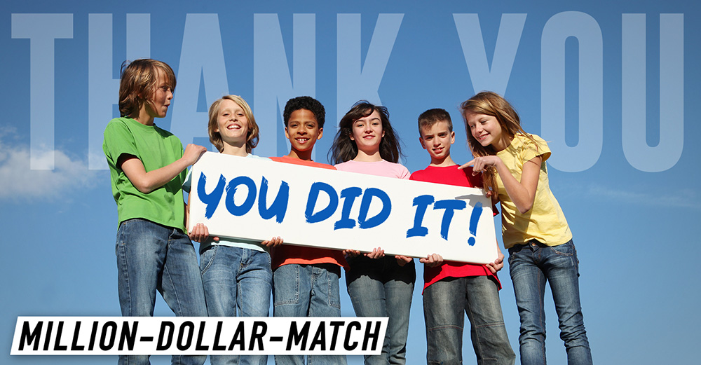 Million Dollar Match - You Did It!