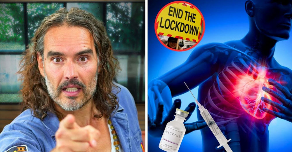 russell brand covid lockdown heart attack