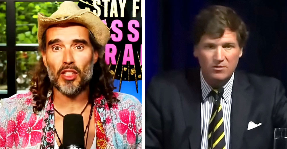 russell brand tucker carlson media