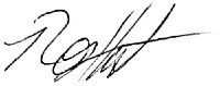 Rolf Hazlehurst's signature