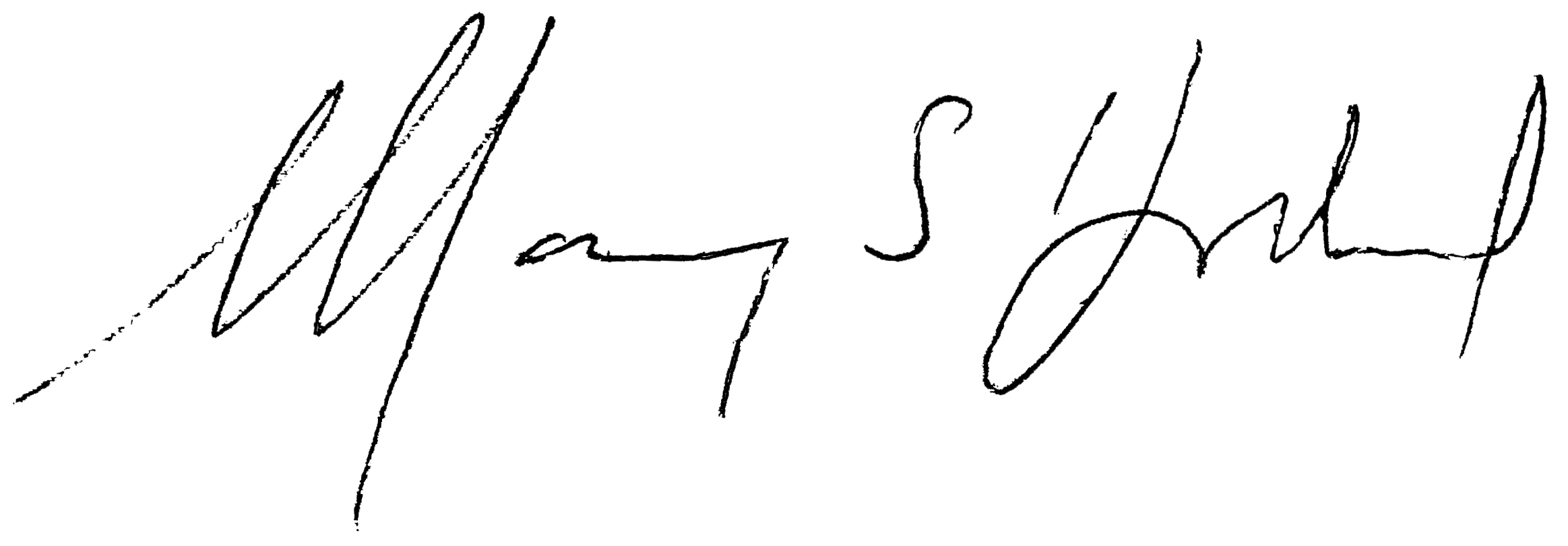 Mary Hollands signatur