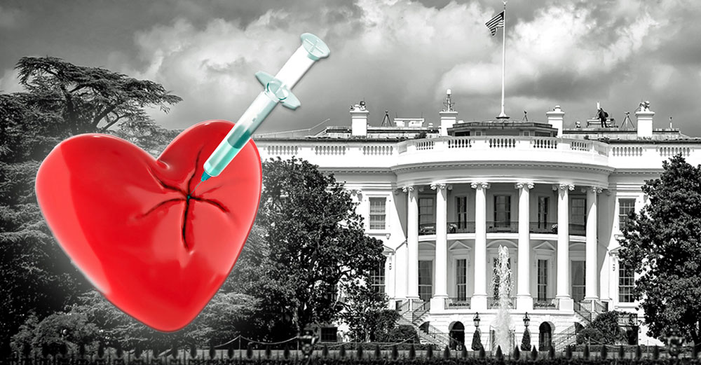 white house covid vaccine heart