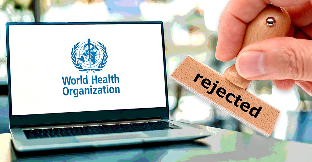 who amendments regulations rejected